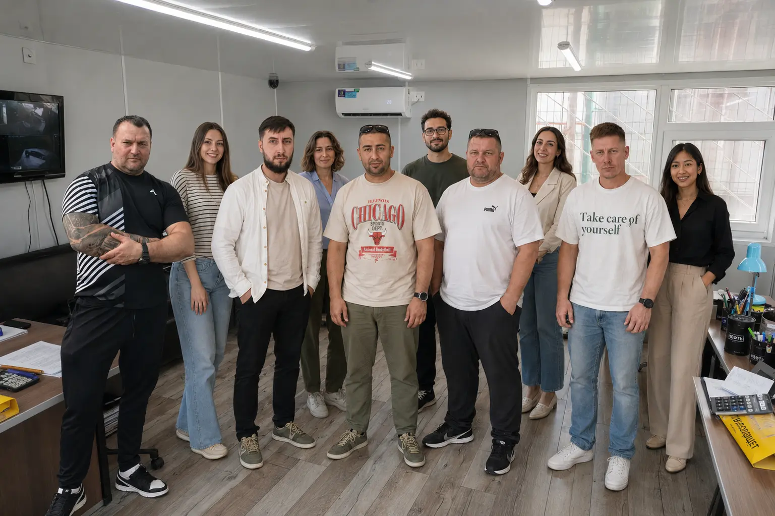 Команда компании в офисе